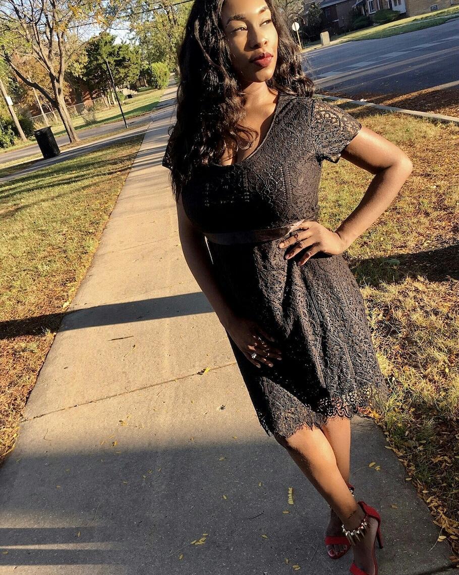 onyx black lace dress Lux Lisbon Lace Strappy Maxi Dress – SPELL main image 0
