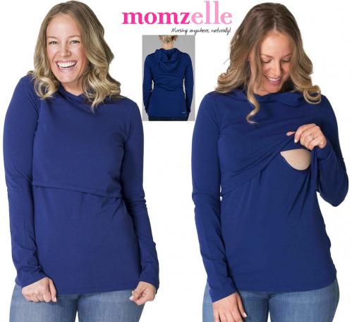 Momzelle Hoodie Longsleeve Nursing Tee