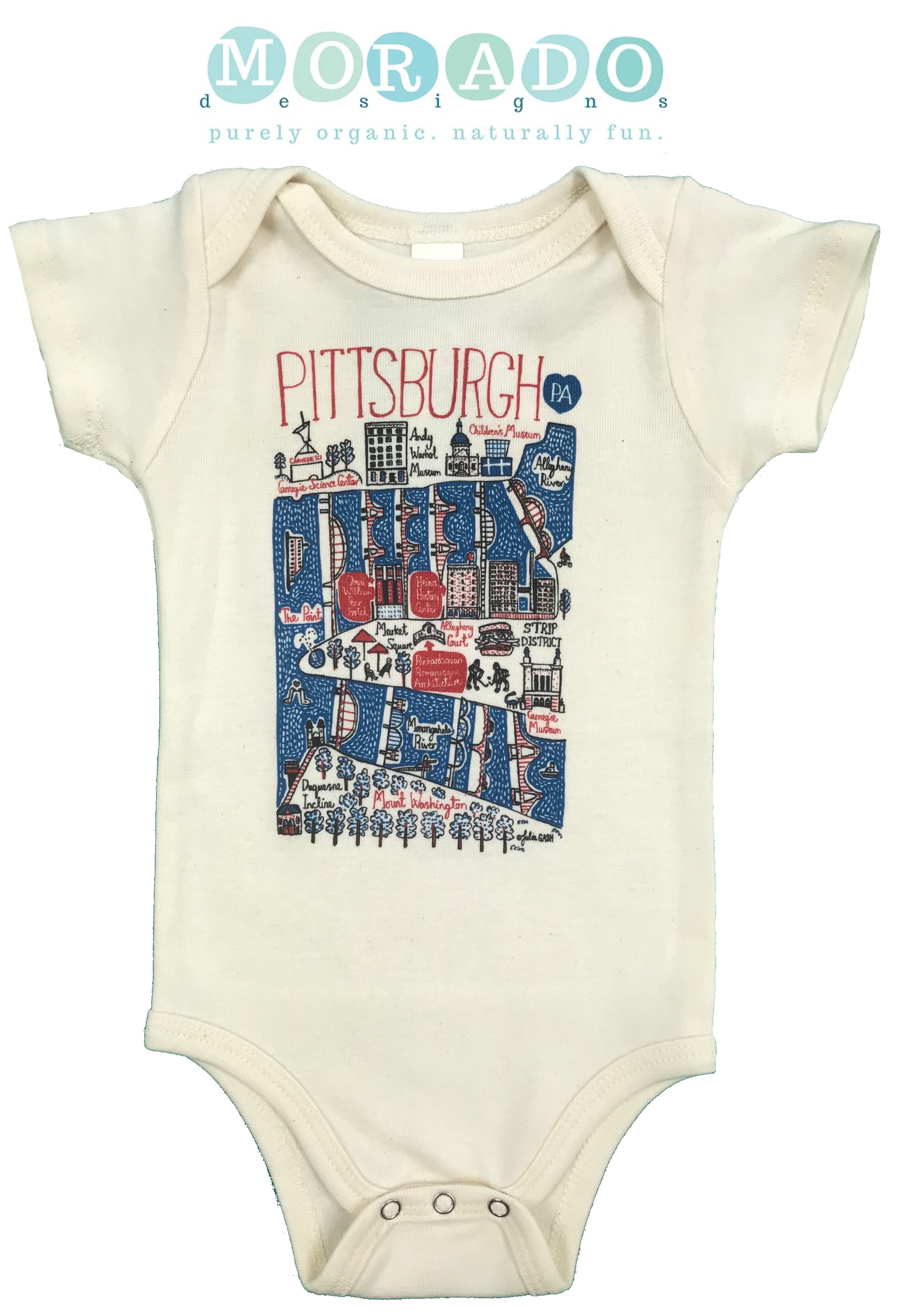 "Pittsburgh" Organic Baby Bodysuit