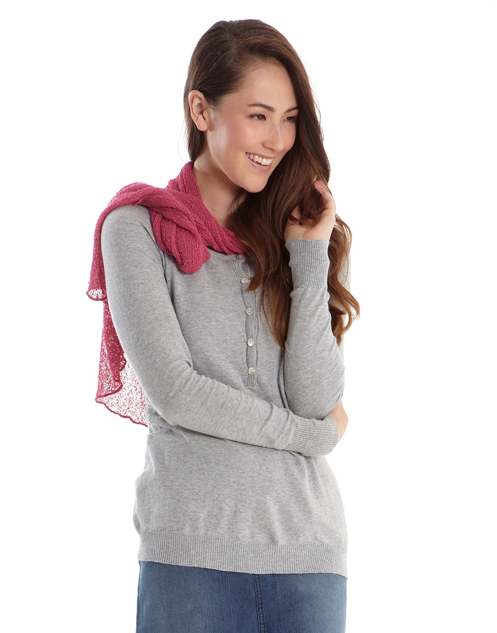 Mothers En Vogue Button Down Nursing Sweater Top