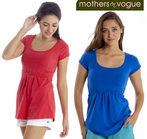 Mothers En Vogue Must Have U-Neck Nursing Tee--Large Ony