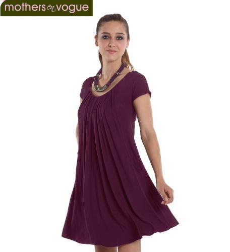 Mothers En Vogue Pleats-Made-Easy Nursing Dress