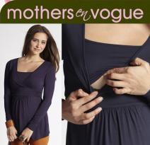 Mothers En Vogue Cable Knit Nursing Poncho Sweater & Nursing Tank