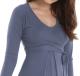 Mothers En Vogue Faux Wrap Nursing Dress--Lavender 2