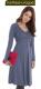 Mothers En Vogue Faux Wrap Nursing Dress--Lavender