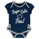 Penn State Super Cute Girl Onesie, Bib & Bootie Set 1