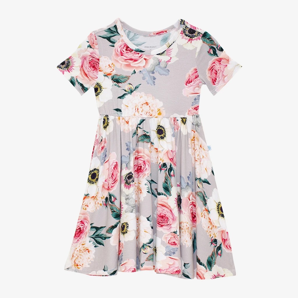 white christmas dresses Posh Peanut Maroon with Pink/Cream/Green Floral Print Dress- Size 12-1 –  The Saved Collection
