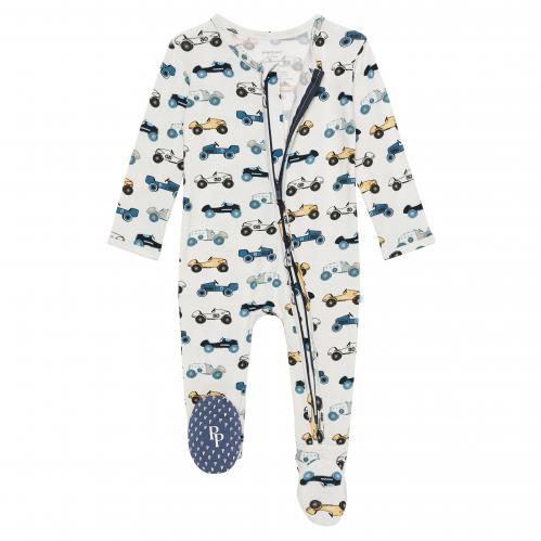 Posh Peanut Enzo Footie Zippered Baby One Piece 