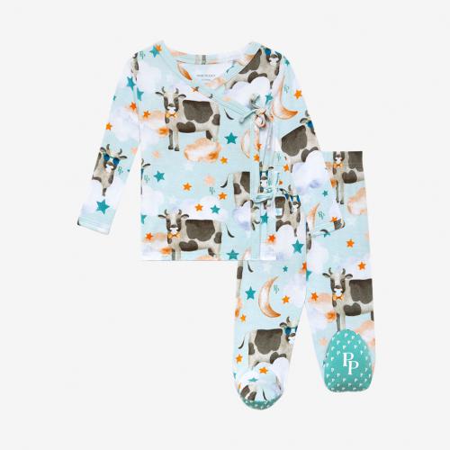 Posh Peanut Tex Kimono & Pant Set