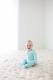 Posh Peanut Robins Egg Blue Footie Zippered Baby One Piece  3