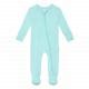 Posh Peanut Robins Egg Blue Footie Zippered Baby One Piece 