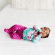 Posh Peanut Eloise Ruffled Kimono & Pant Set  4