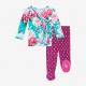 Posh Peanut Eloise Ruffled Kimono & Pant Set  1