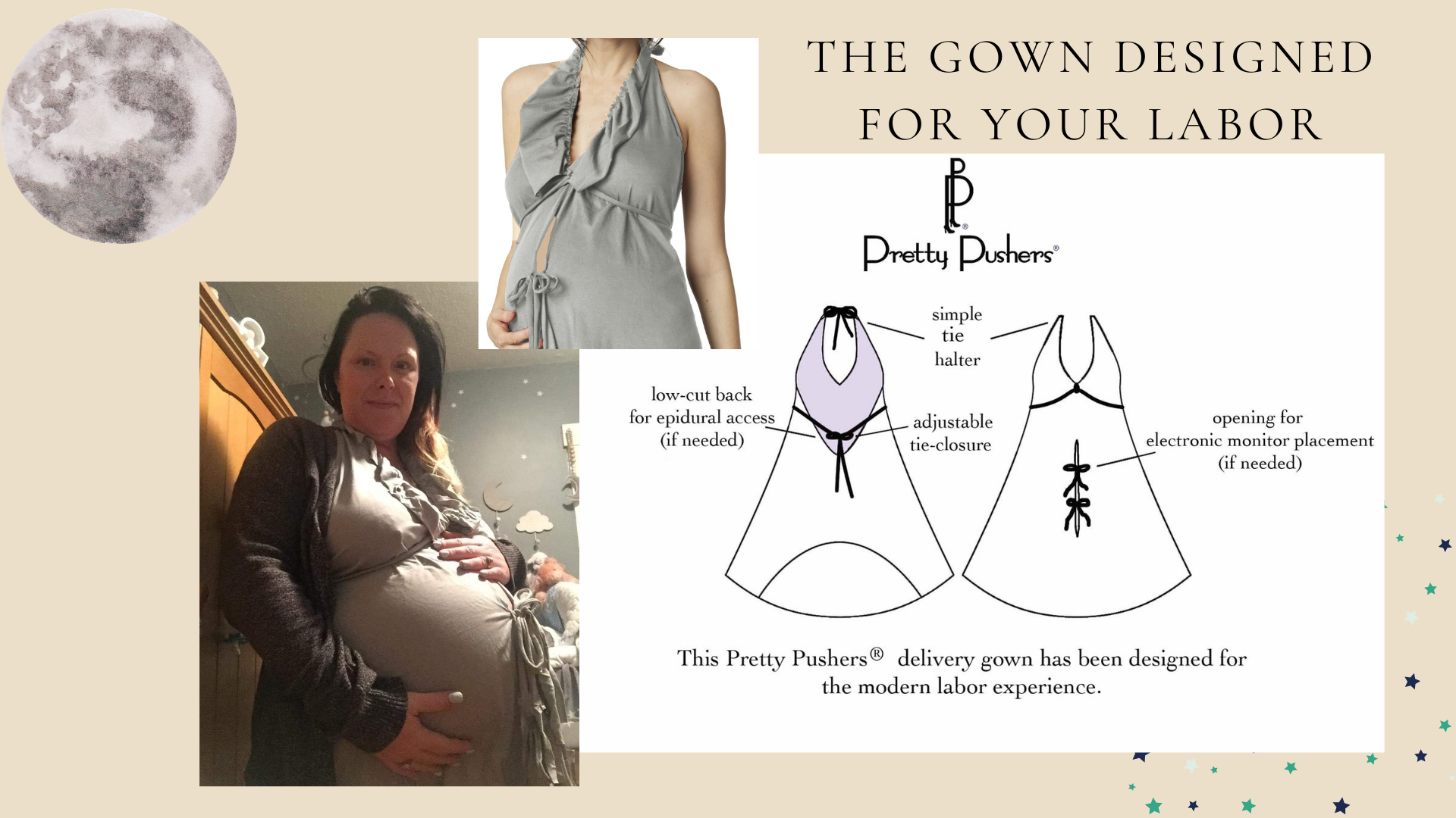 Posh Pushers Labor and Delivery Gowns