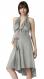 Pretty Pushers Ruffle Cotton Labor Gown - Moonlight Gray 2