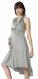 Pretty Pushers Ruffle Cotton Labor Gown - Moonlight Gray 3