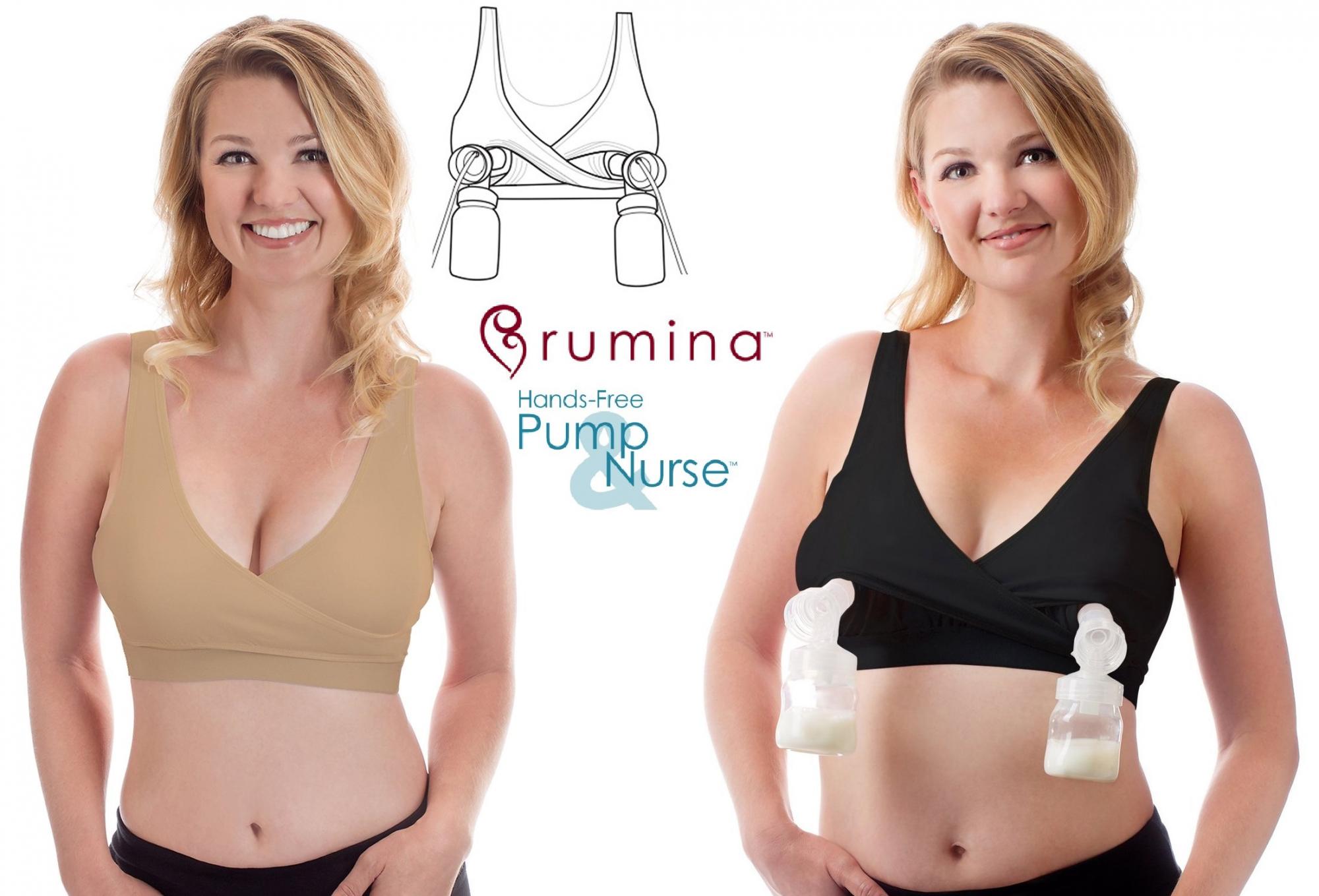 Pumping Nursing Bra - Easy Access Hands Free for Pumping