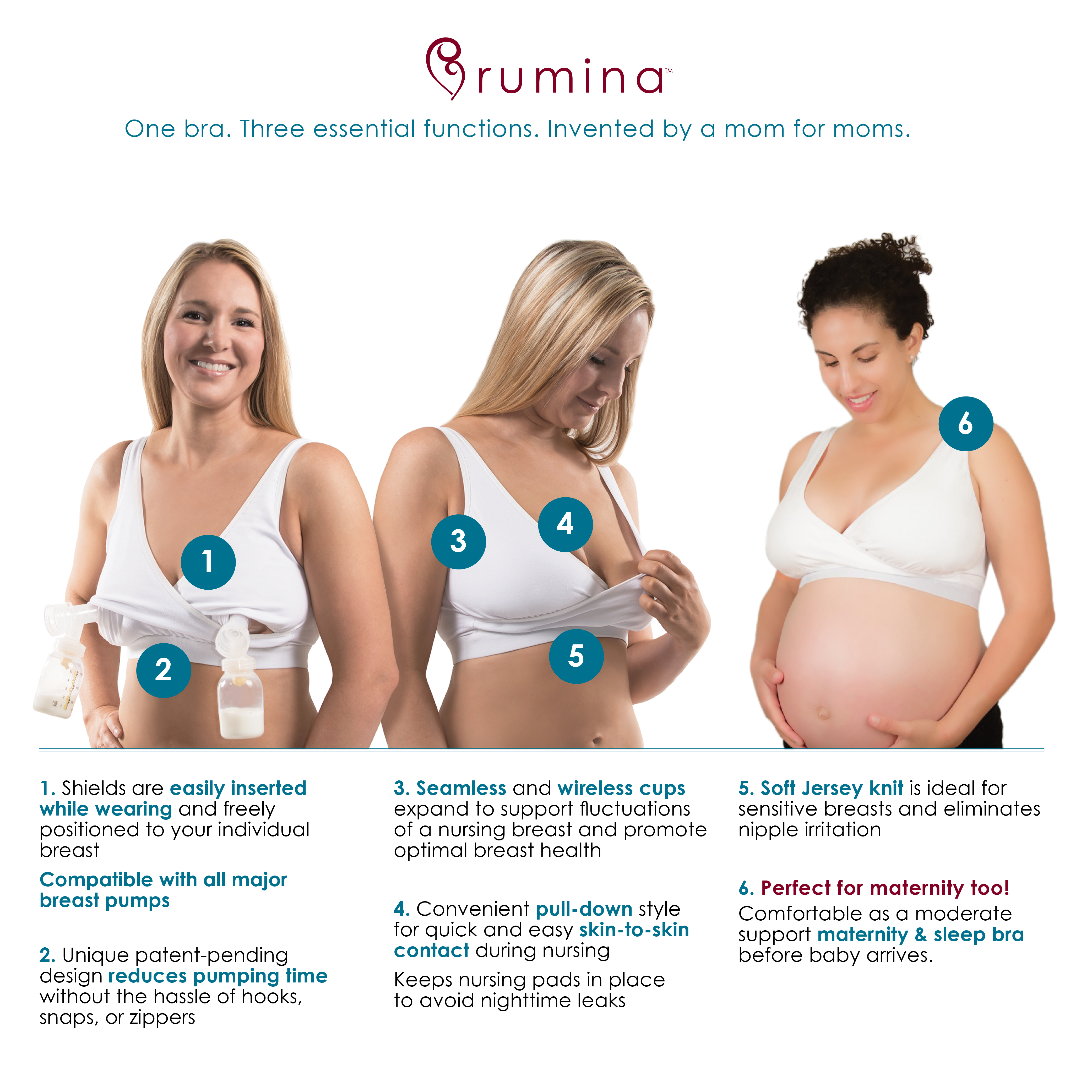 Rumina's Pump&Nurse Relaxed Nursing Bra