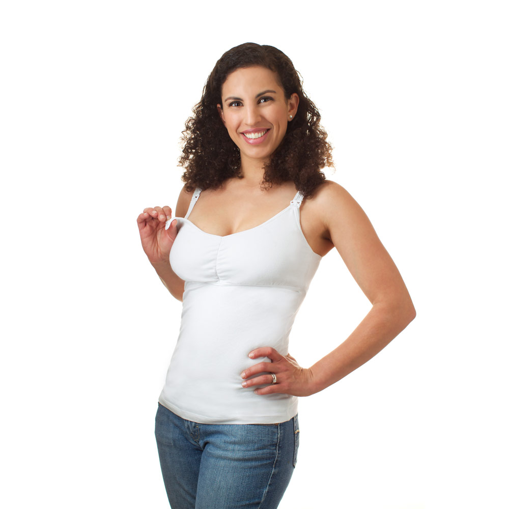 Rumina’S Pump&Nurse Essential All-In-One Nursing Tank With Built-In  Hands-Free Pumping Bra