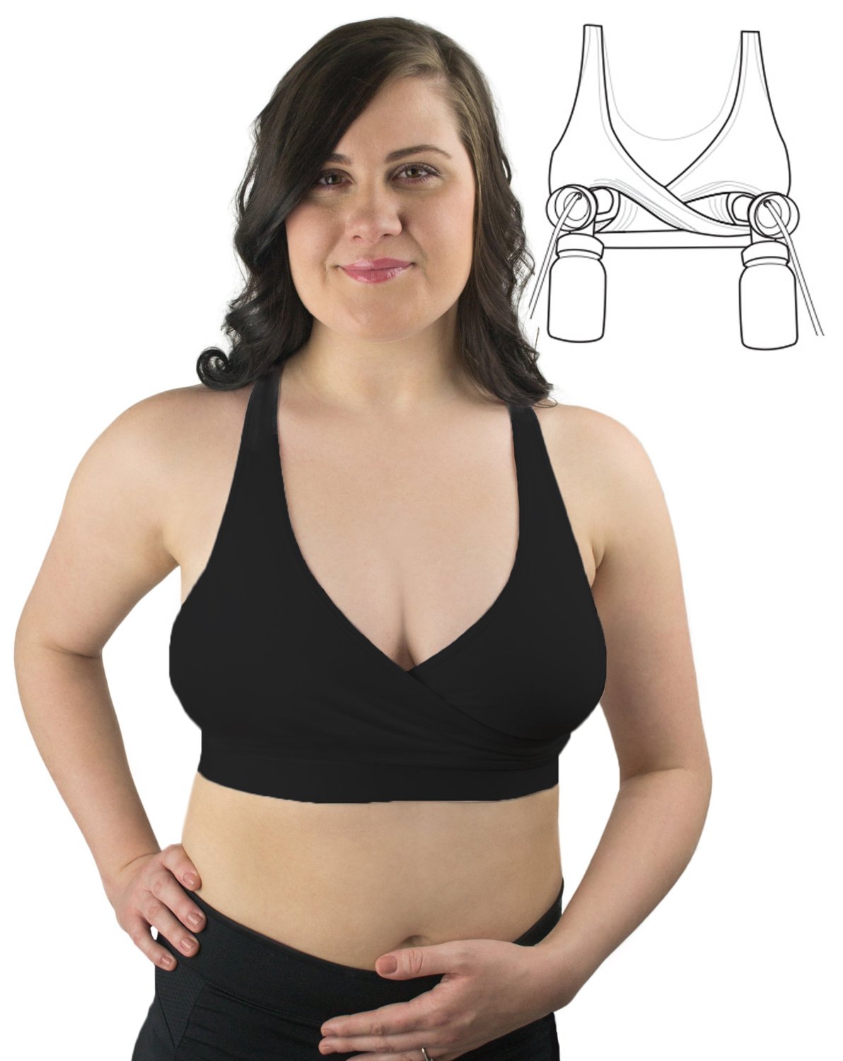Rumina Racerback Relaxed HandsFree Pumping & Nursing Bra