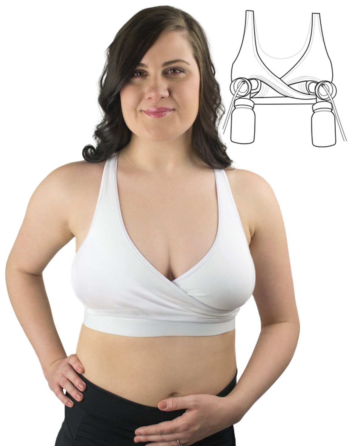 hands free nursing bra