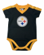 Steelers Player Jersey Baby Bodysuit--Shoulder Stripe