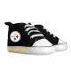 Steelers Baby Hightop Shoes - 0-6 months