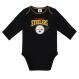 Steelers Black & Grey Longsleeve Onesie--2 Pack 2