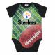  Steelers Silky Football Baby Bodysuit