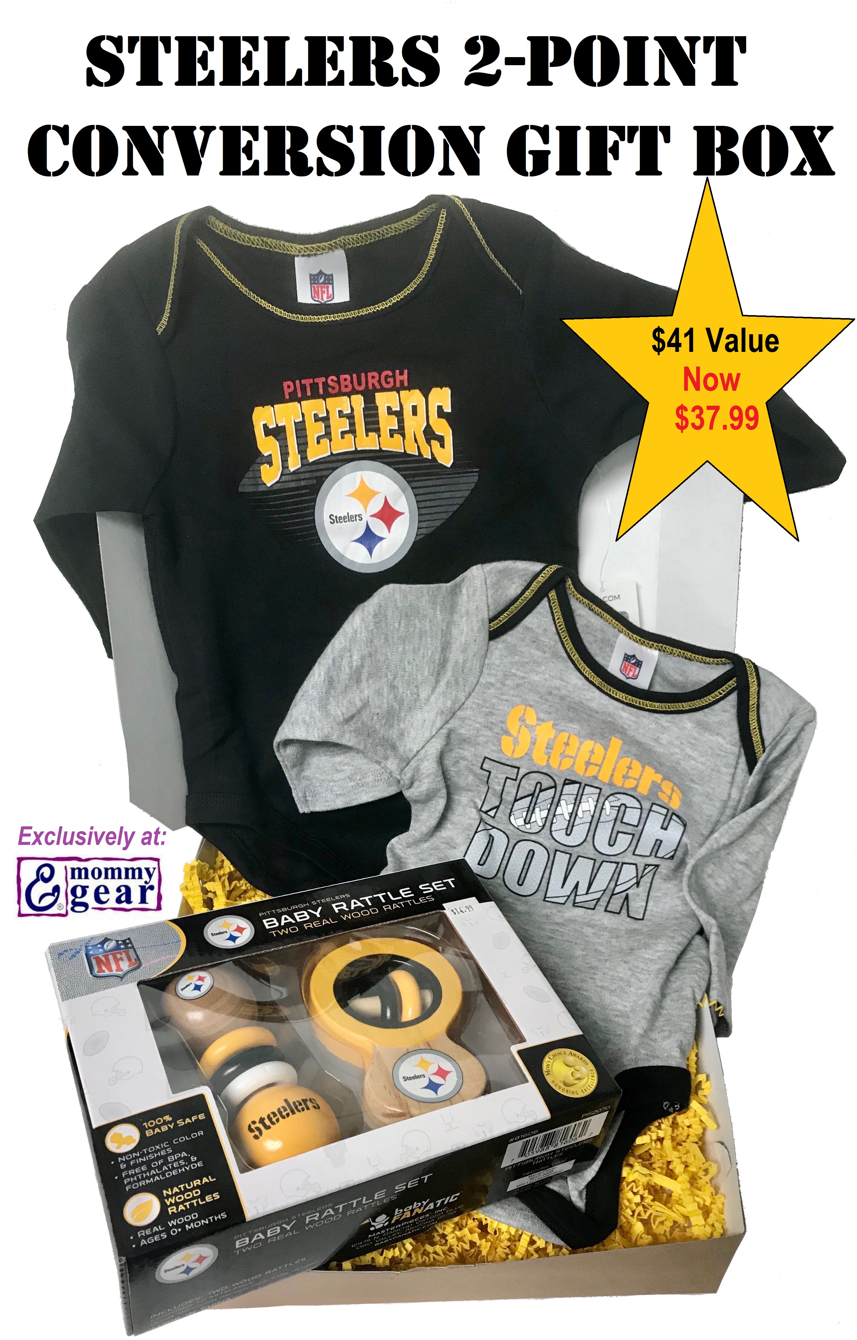 Steelers 2 Pack Sippy Cups