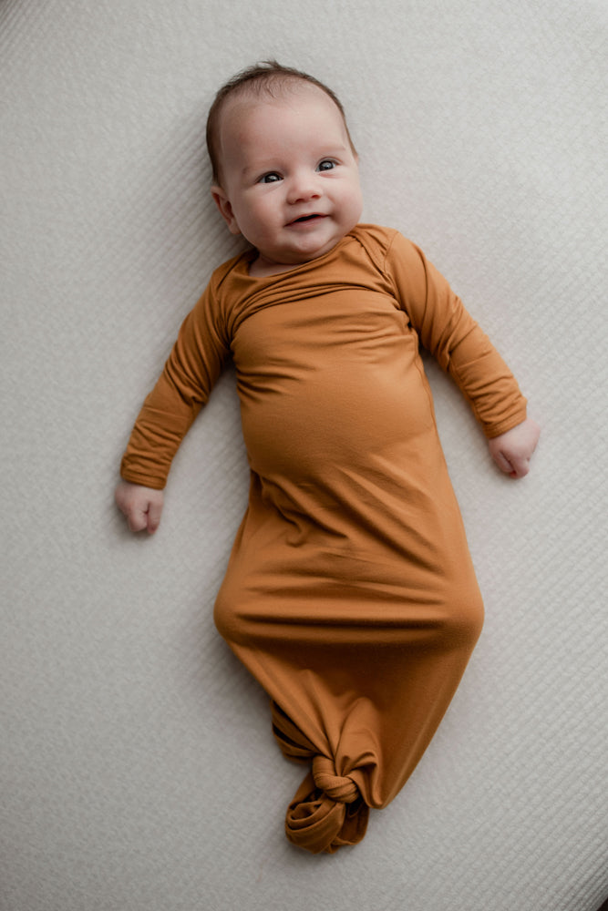 Knotted Baby Gown Set by Three Little Tots