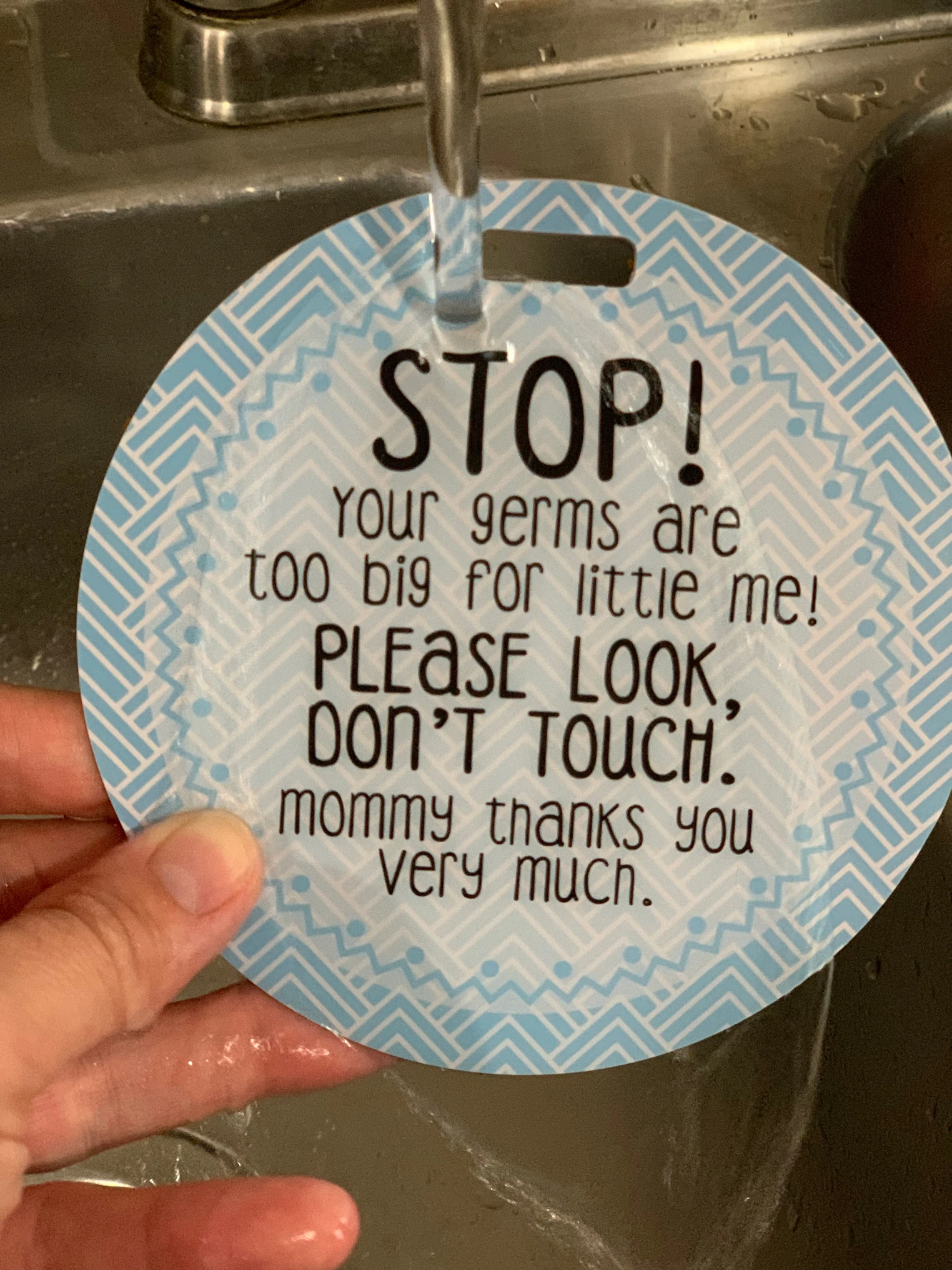 No Touching Baby Tags for Car Seat & Stroller - Stop! Germs are Too Big For Me 12