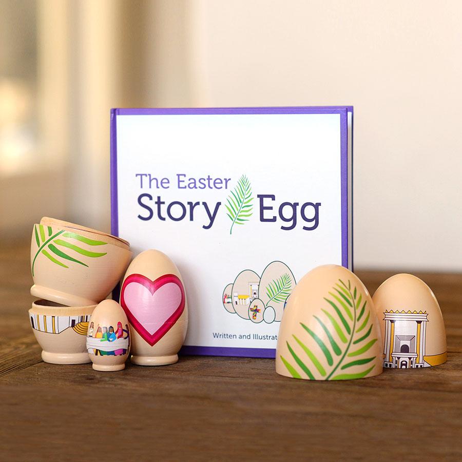 The Easter Story Egg 7 Nesting Eggs, Book & Activity